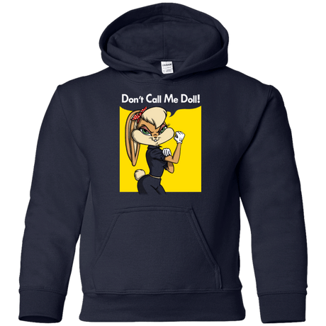 Sweatshirts Navy / YS Lola Dont Call me Doll Youth Hoodie