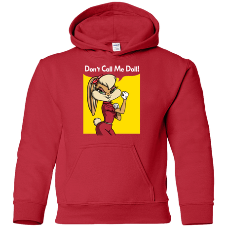 Sweatshirts Red / YS Lola Dont Call me Doll Youth Hoodie
