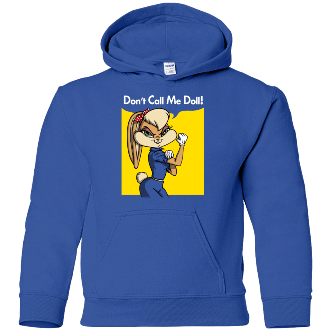 Sweatshirts Royal / YS Lola Dont Call me Doll Youth Hoodie