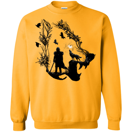 Sweatshirts Gold / Small Lone wolf Crewneck Sweatshirt
