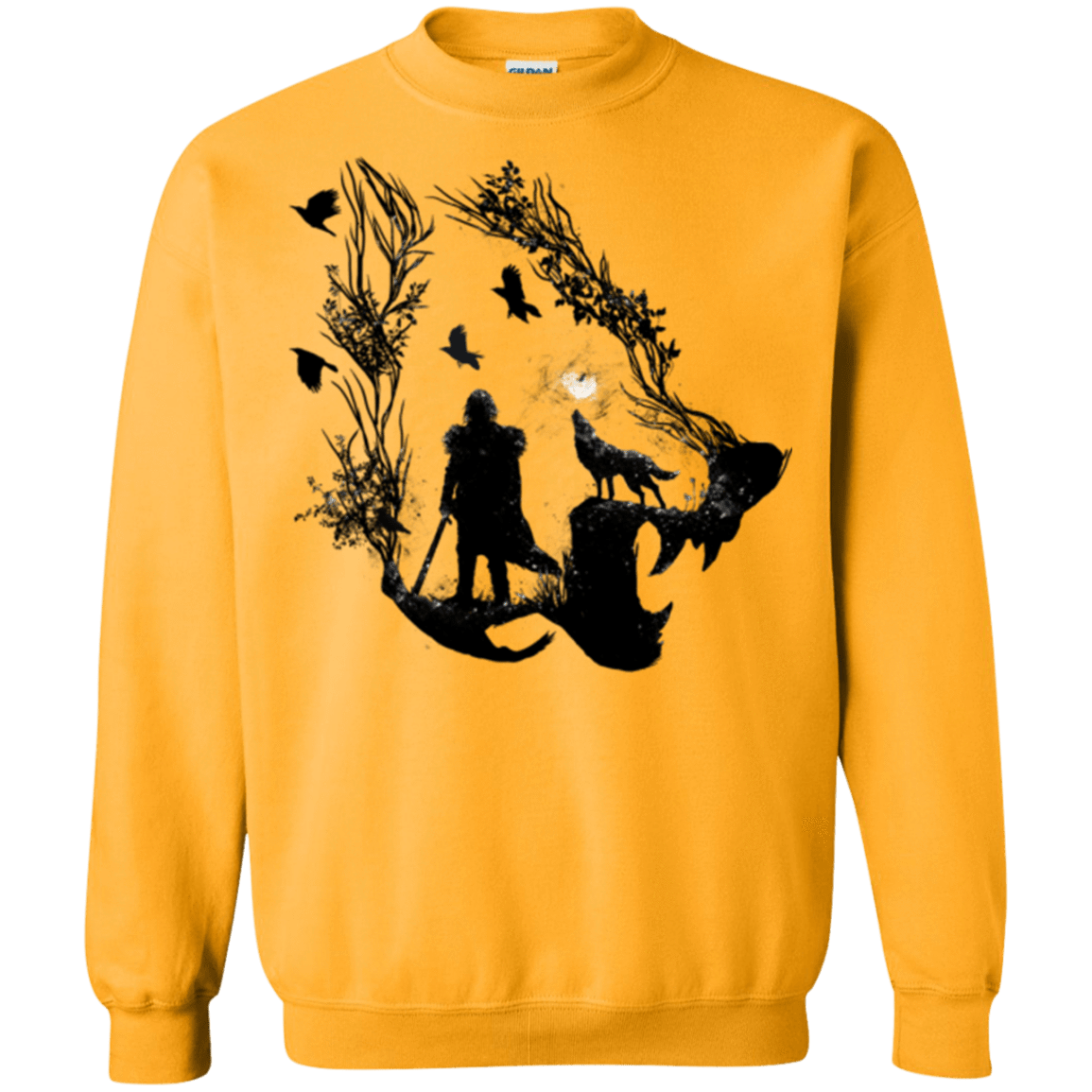 Sweatshirts Gold / Small Lone wolf Crewneck Sweatshirt