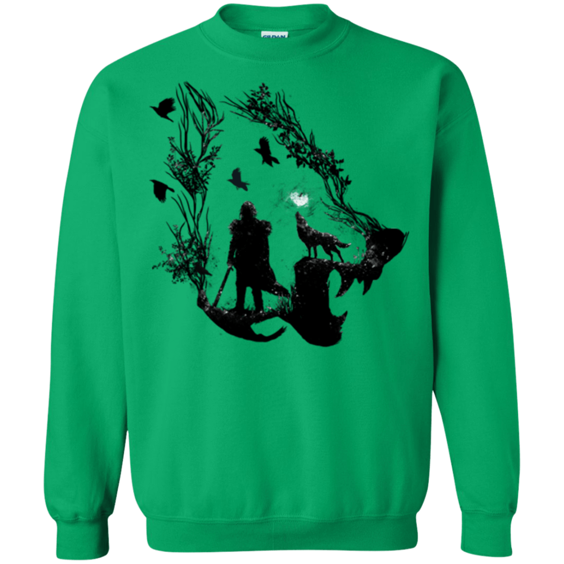 Sweatshirts Irish Green / Small Lone wolf Crewneck Sweatshirt