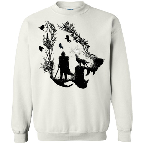 Sweatshirts White / Small Lone wolf Crewneck Sweatshirt