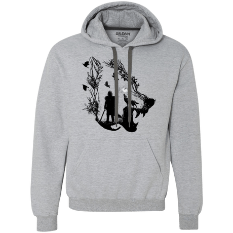 Sweatshirts Sport Grey / Small Lone wolf Premium Fleece Hoodie