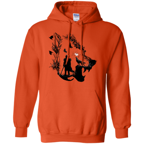 Sweatshirts Orange / Small Lone wolf Pullover Hoodie