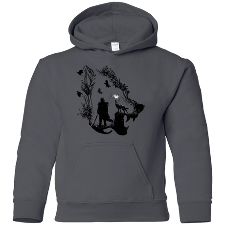 Sweatshirts Charcoal / YS Lone wolf Youth Hoodie
