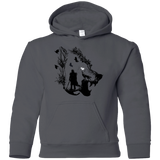 Sweatshirts Charcoal / YS Lone wolf Youth Hoodie