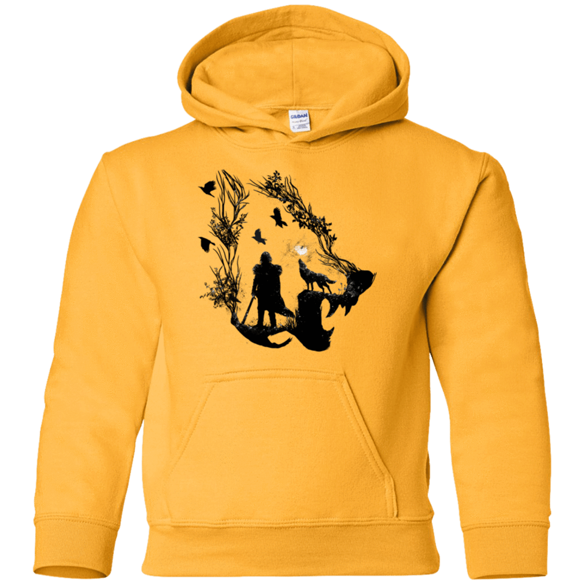 Sweatshirts Gold / YS Lone wolf Youth Hoodie
