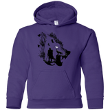 Sweatshirts Purple / YS Lone wolf Youth Hoodie