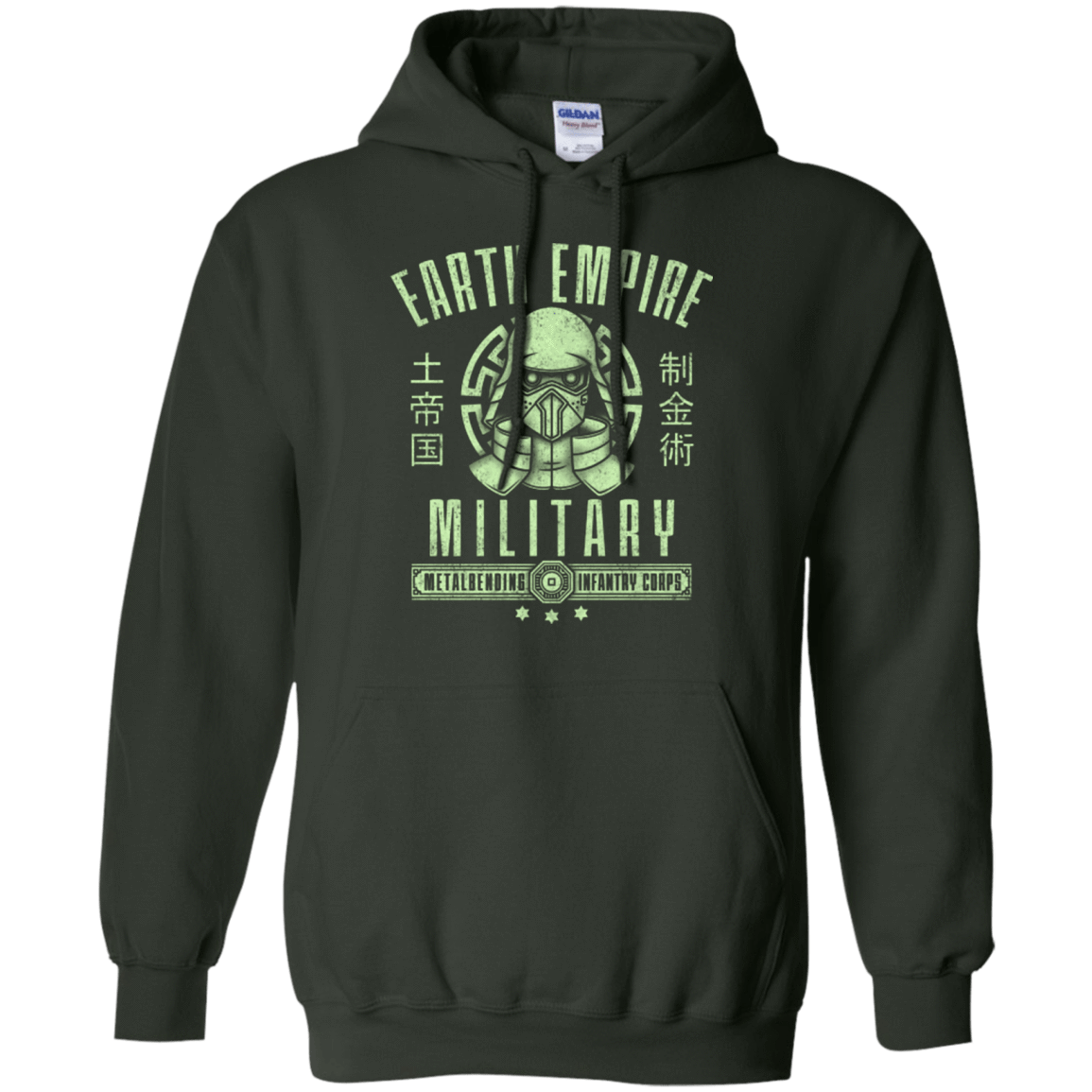 Sweatshirts Forest Green / Small Long Live Kuvira Pullover Hoodie