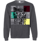 Sweatshirts Dark Heather / S Looking Glass Owl Crewneck Sweatshirt