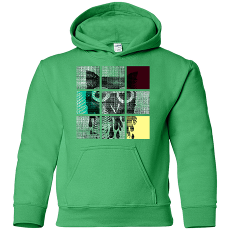 Sweatshirts Irish Green / YS Looking Glass Owl Youth Hoodie