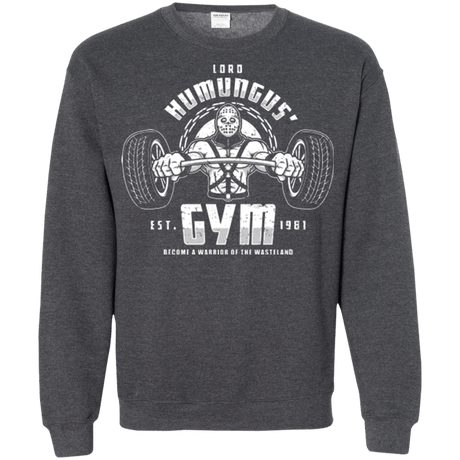 Sweatshirts Dark Heather / Small Lord Humungus' Gym Crewneck Sweatshirt