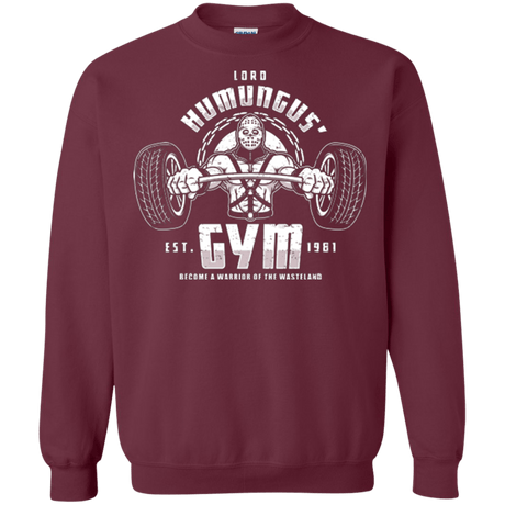 Sweatshirts Maroon / Small Lord Humungus' Gym Crewneck Sweatshirt