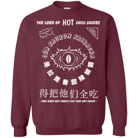Sweatshirts Maroon / Small Lord of Hot Sauces Crewneck Sweatshirt