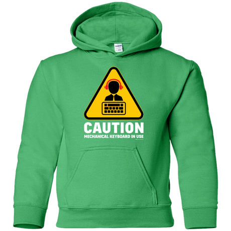 Sweatshirts Irish Green / YS Loud Typer Youth Hoodie