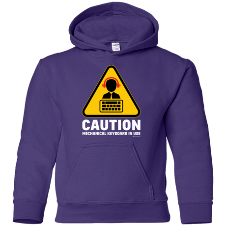 Sweatshirts Purple / YS Loud Typer Youth Hoodie