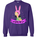 Sweatshirts Purple / Small Louise Everybody Crewneck Sweatshirt