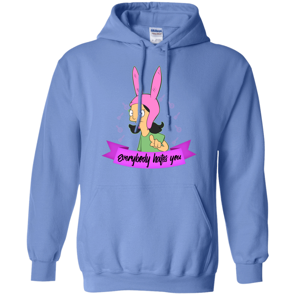 Sweatshirts Carolina Blue / Small Louise Everybody Pullover Hoodie