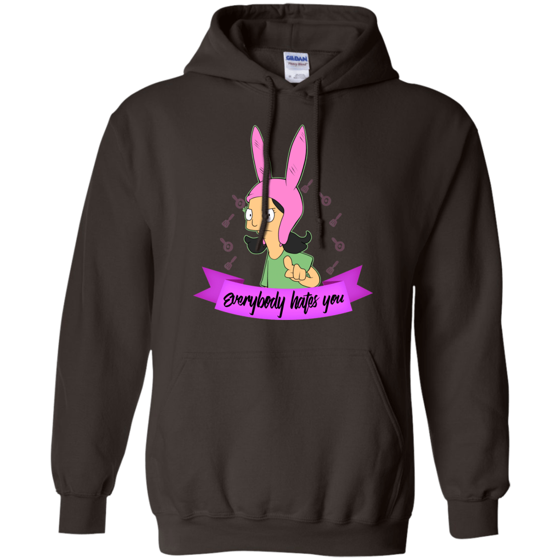 Sweatshirts Dark Chocolate / Small Louise Everybody Pullover Hoodie