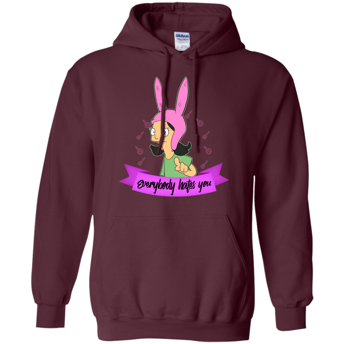 Sweatshirts Maroon / Small Louise Everybody Pullover Hoodie