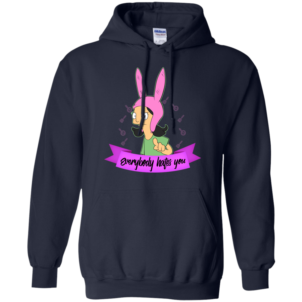 Sweatshirts Navy / Small Louise Everybody Pullover Hoodie