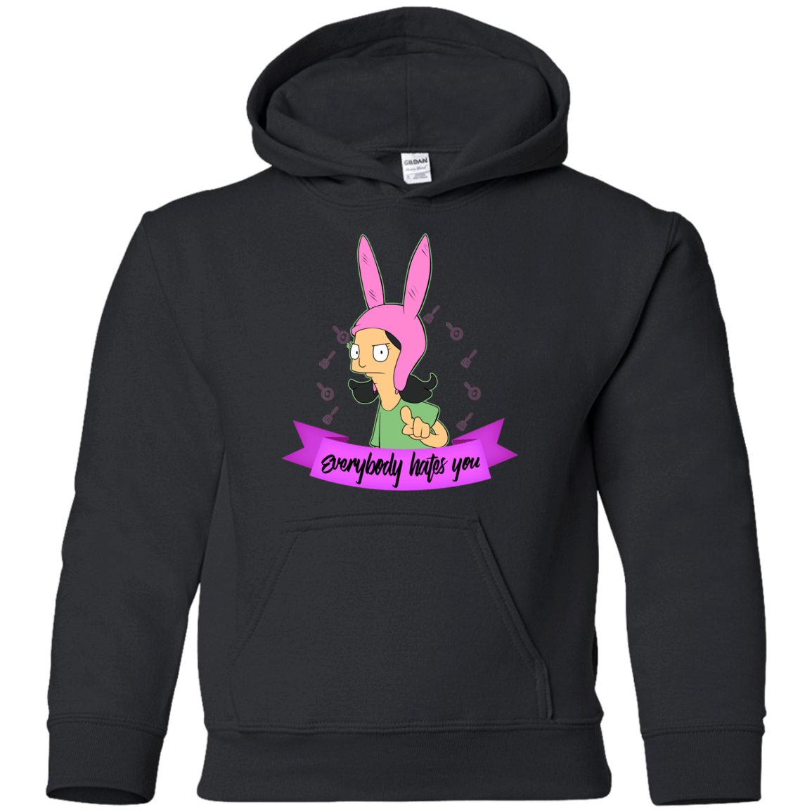 Sweatshirts Black / YS Louise Everybody Youth Hoodie