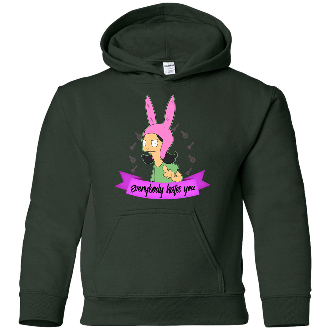Sweatshirts Forest Green / YS Louise Everybody Youth Hoodie