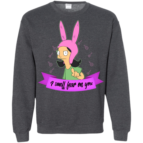 Sweatshirts Dark Heather / Small Louise Smell Fear Crewneck Sweatshirt