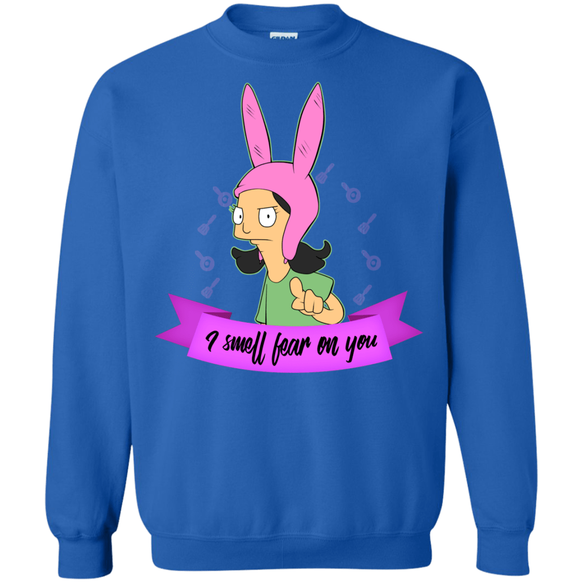Sweatshirts Royal / Small Louise Smell Fear Crewneck Sweatshirt