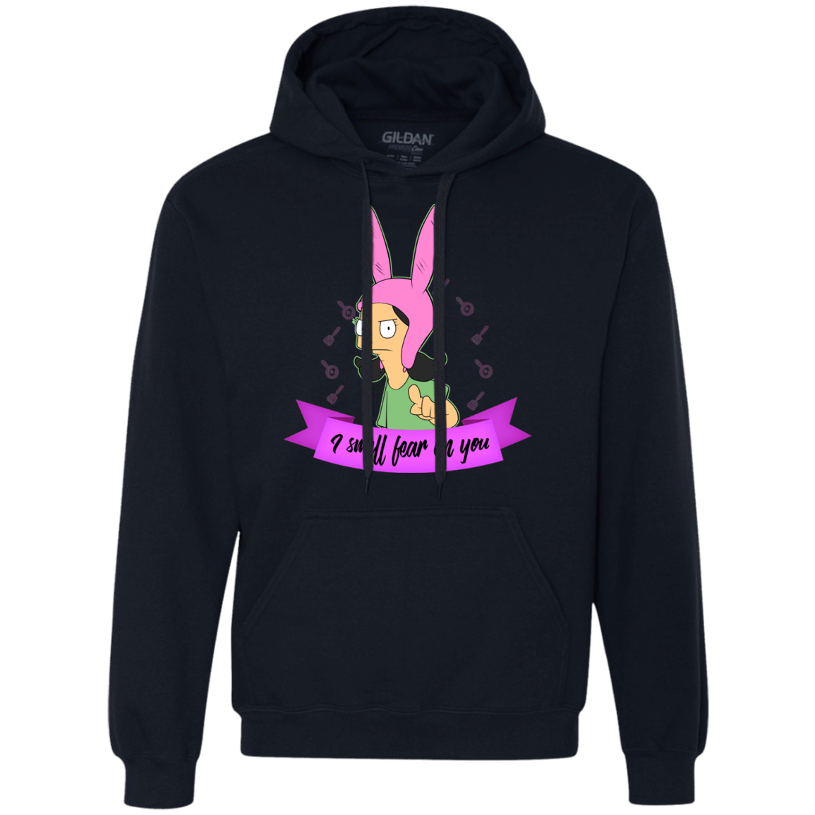 Sweatshirts Navy / Small Louise Smell Fear Premium Fleece Hoodie