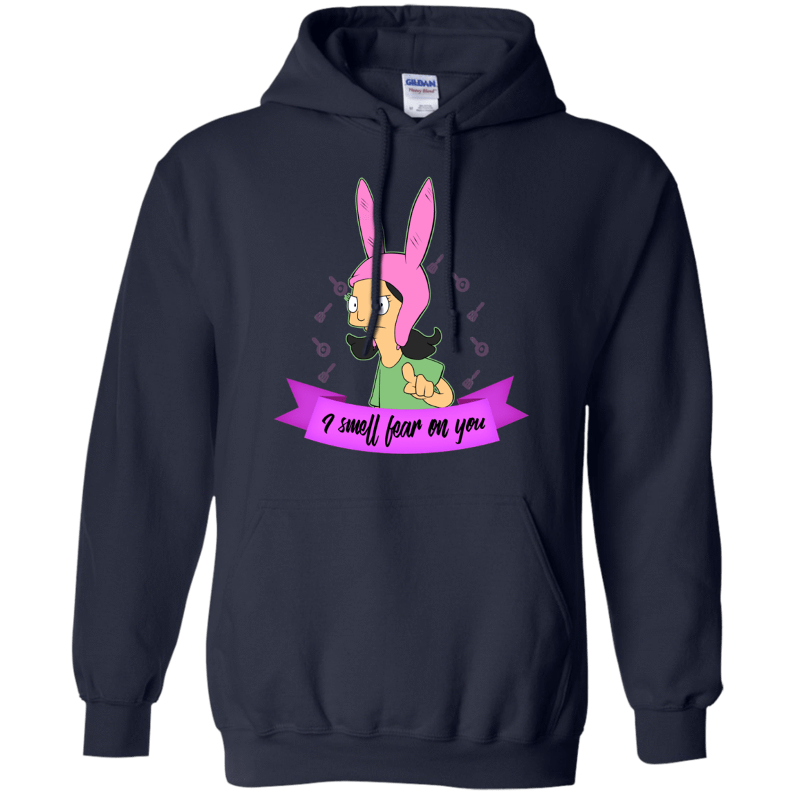 Sweatshirts Navy / Small Louise Smell Fear Pullover Hoodie