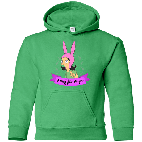 Sweatshirts Irish Green / YS Louise Smell Fear Youth Hoodie