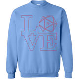 Sweatshirts Carolina Blue / Small Love 11 Crewneck Sweatshirt