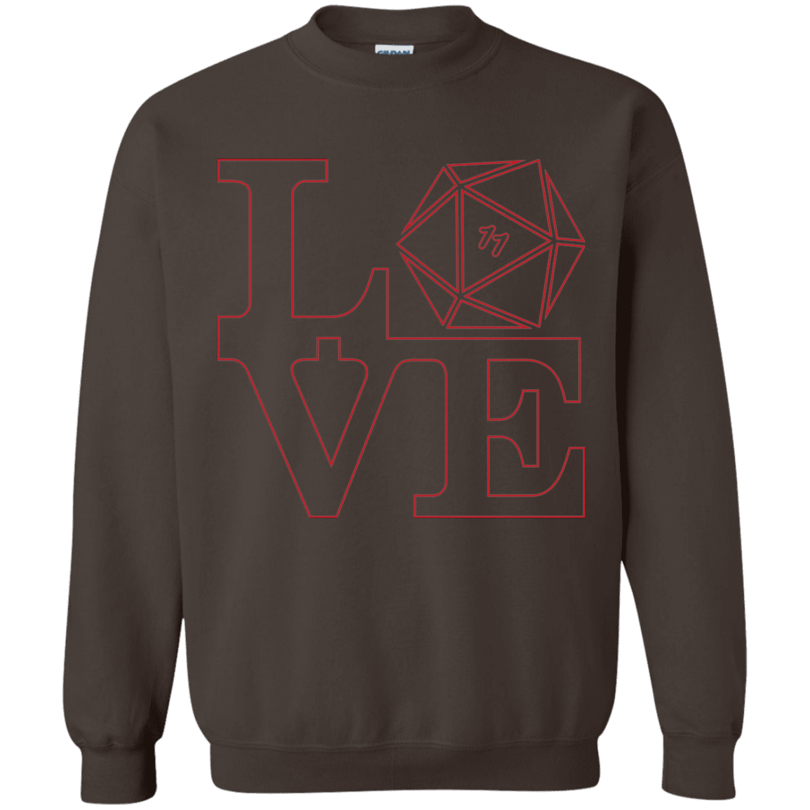 Sweatshirts Dark Chocolate / Small Love 11 Crewneck Sweatshirt