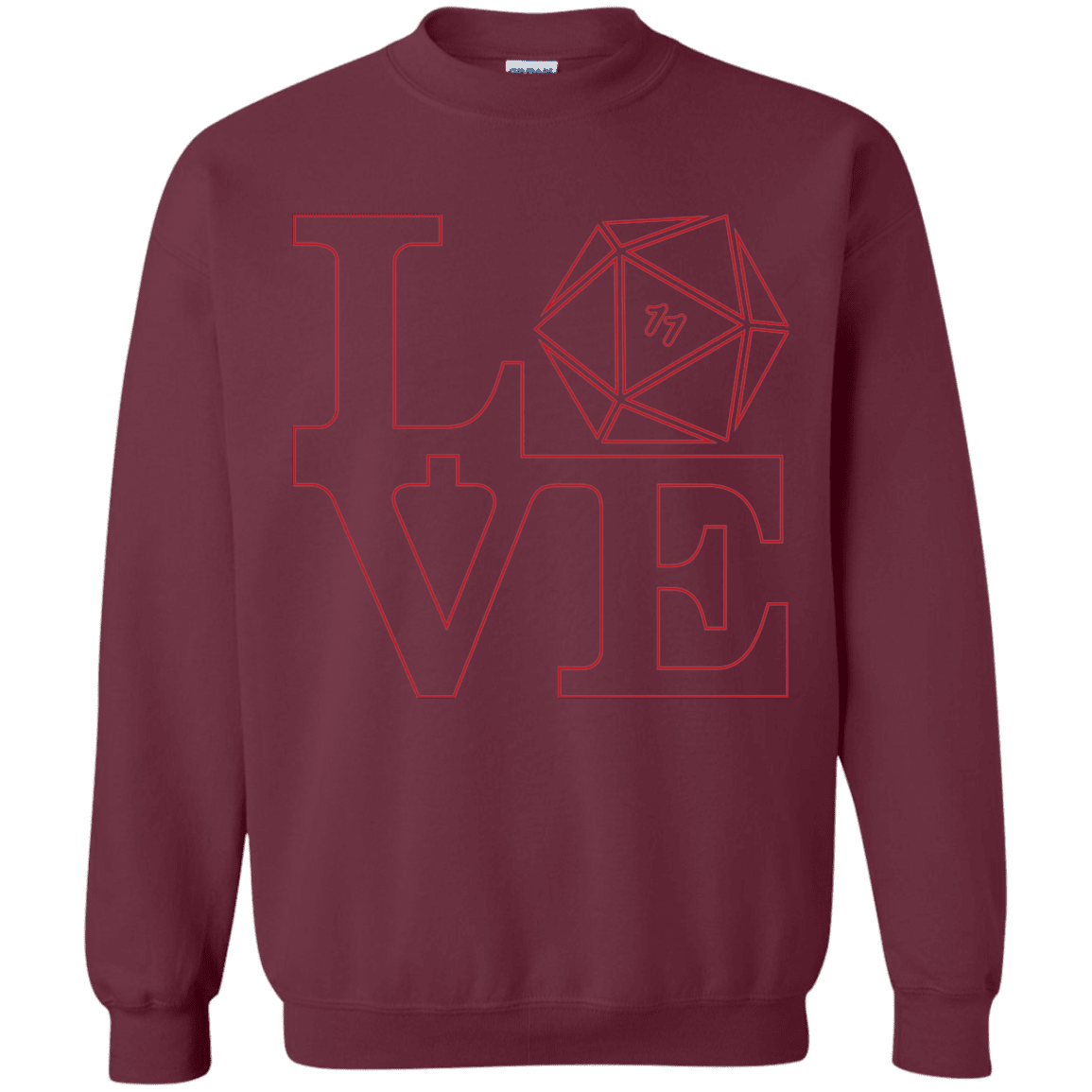 Sweatshirts Maroon / Small Love 11 Crewneck Sweatshirt