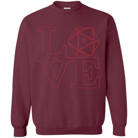 Sweatshirts Maroon / Small Love 11 Crewneck Sweatshirt