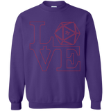 Sweatshirts Purple / Small Love 11 Crewneck Sweatshirt
