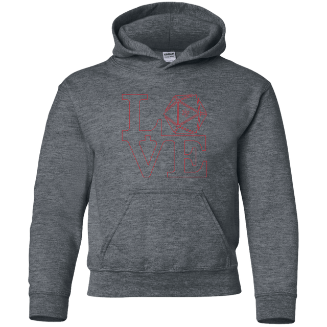 Sweatshirts Dark Heather / YS Love 11 Youth Hoodie