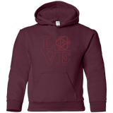 Sweatshirts Maroon / YS Love 11 Youth Hoodie