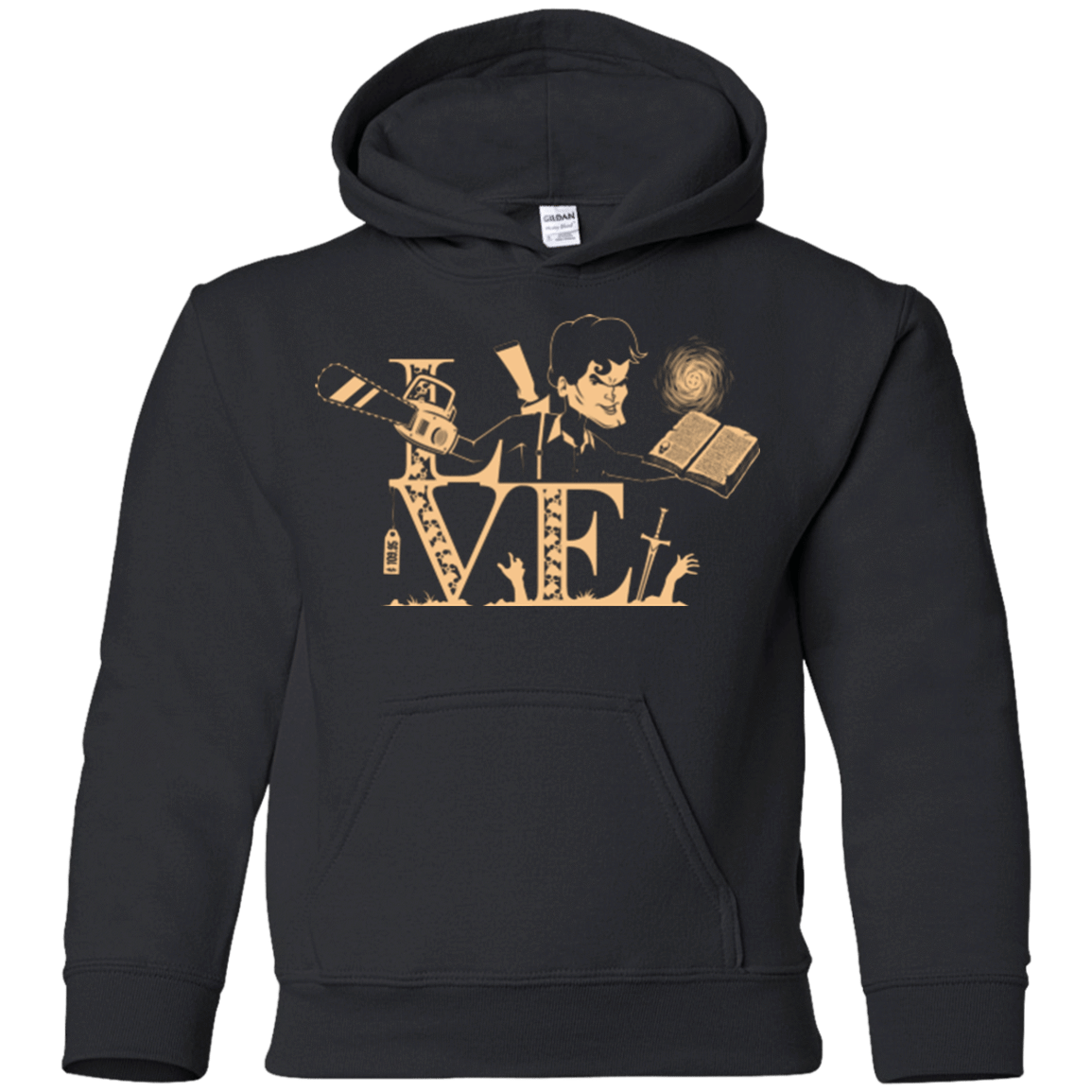 Sweatshirts Black / YS Love Ash Youth Hoodie
