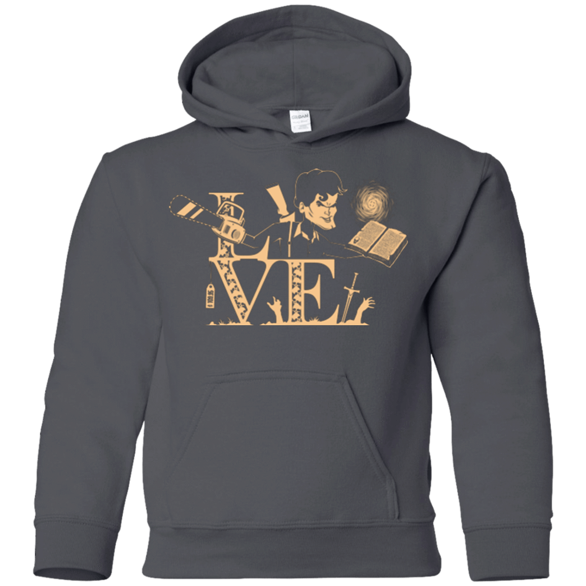 Sweatshirts Charcoal / YS Love Ash Youth Hoodie