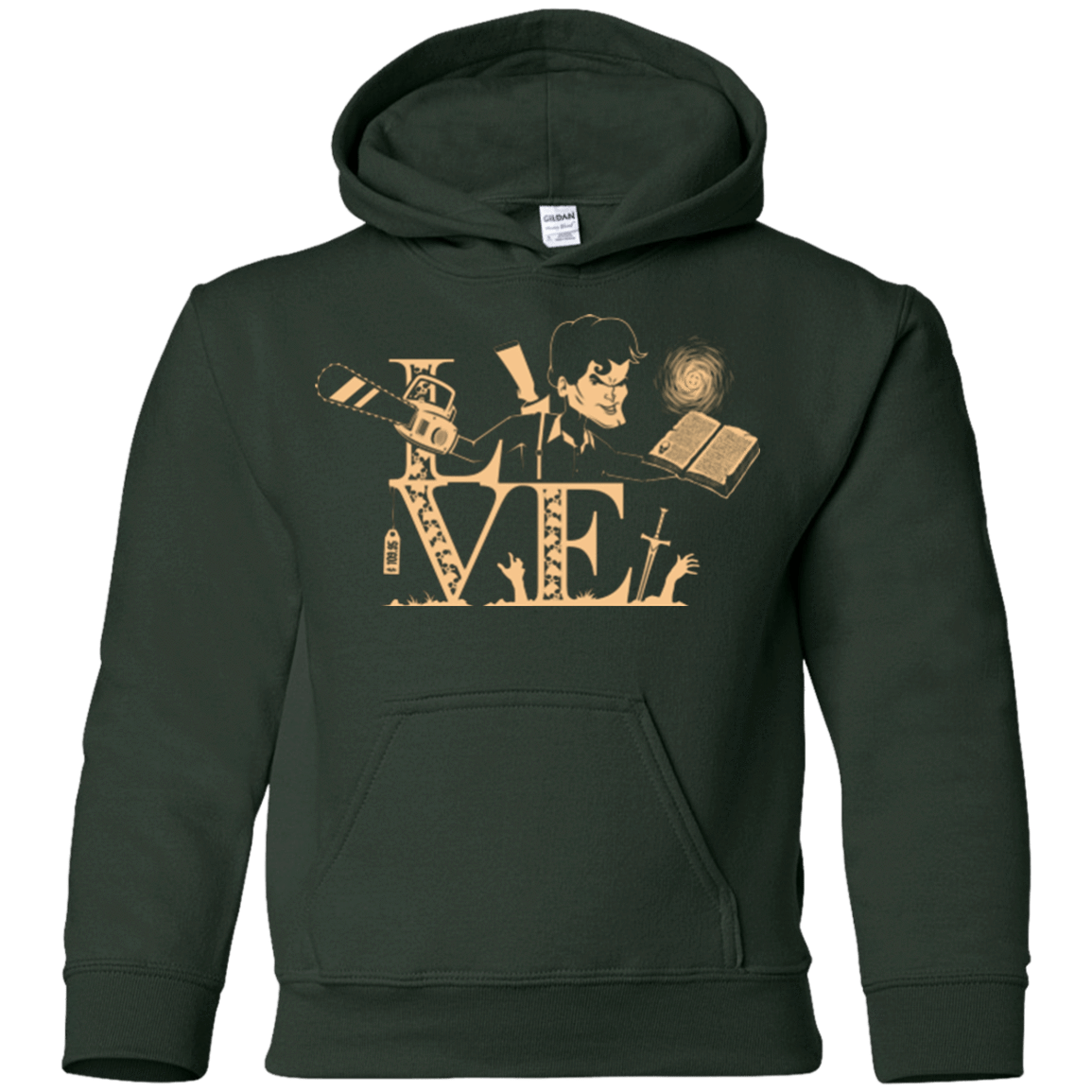 Sweatshirts Forest Green / YS Love Ash Youth Hoodie