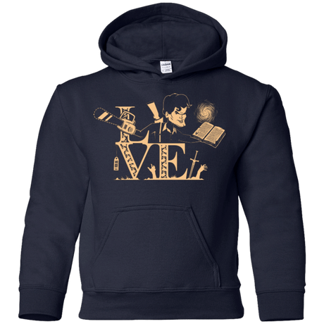 Sweatshirts Navy / YS Love Ash Youth Hoodie