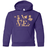 Sweatshirts Purple / YS Love Ash Youth Hoodie