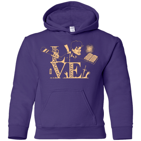 Sweatshirts Purple / YS Love Ash Youth Hoodie