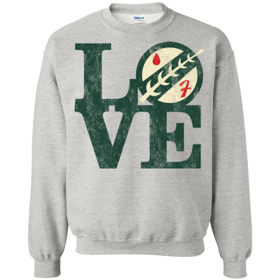 Sweatshirts Ash / Small LOVE Boba Crewneck Sweatshirt