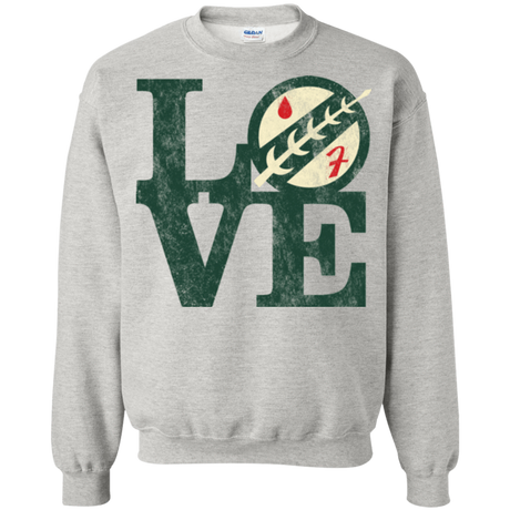 Sweatshirts Ash / Small LOVE Boba Crewneck Sweatshirt