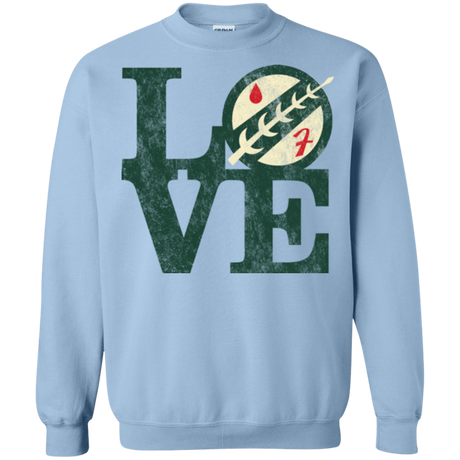 Sweatshirts Light Blue / Small LOVE Boba Crewneck Sweatshirt