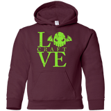 Sweatshirts Maroon / YS Love craft Youth Hoodie